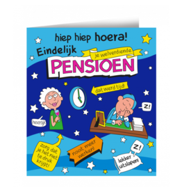 Cartoon Wenskaart - Pensioen