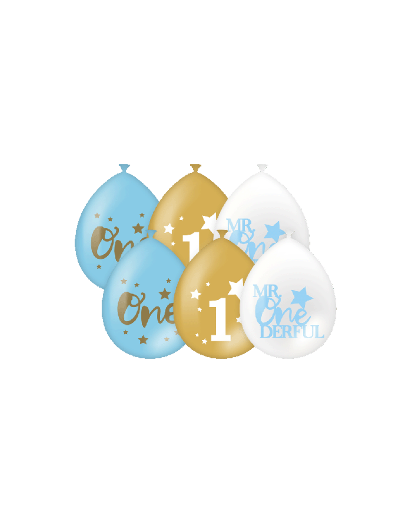 pd party Party Balloons - First birthday blue