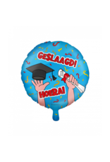 pd party Geslaagd Cartoon Foil Balloon