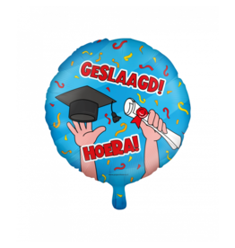 pd party Geslaagd Cartoon Foil Balloon