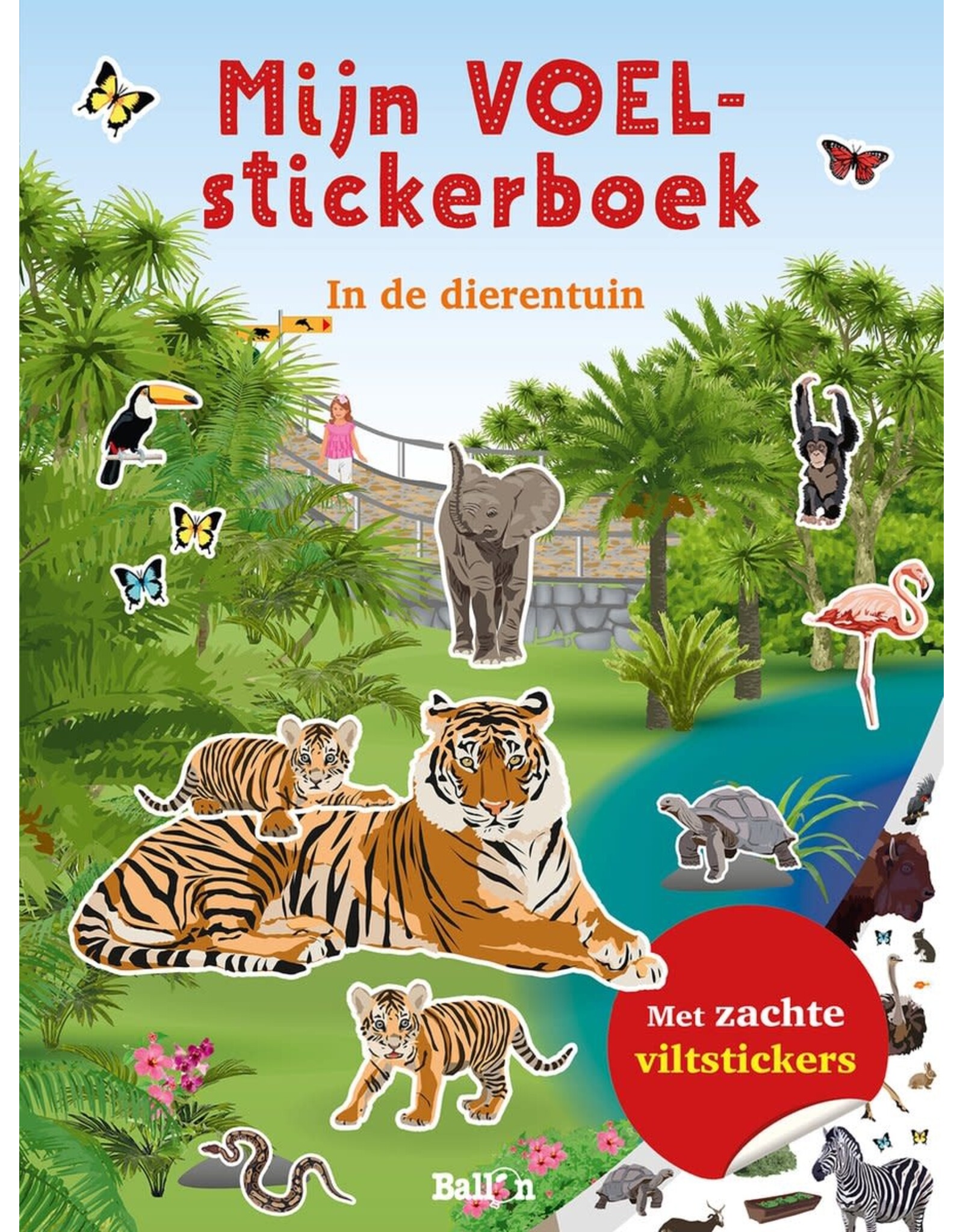 Mijn Voel-Stickerboek "In de dierentuin"