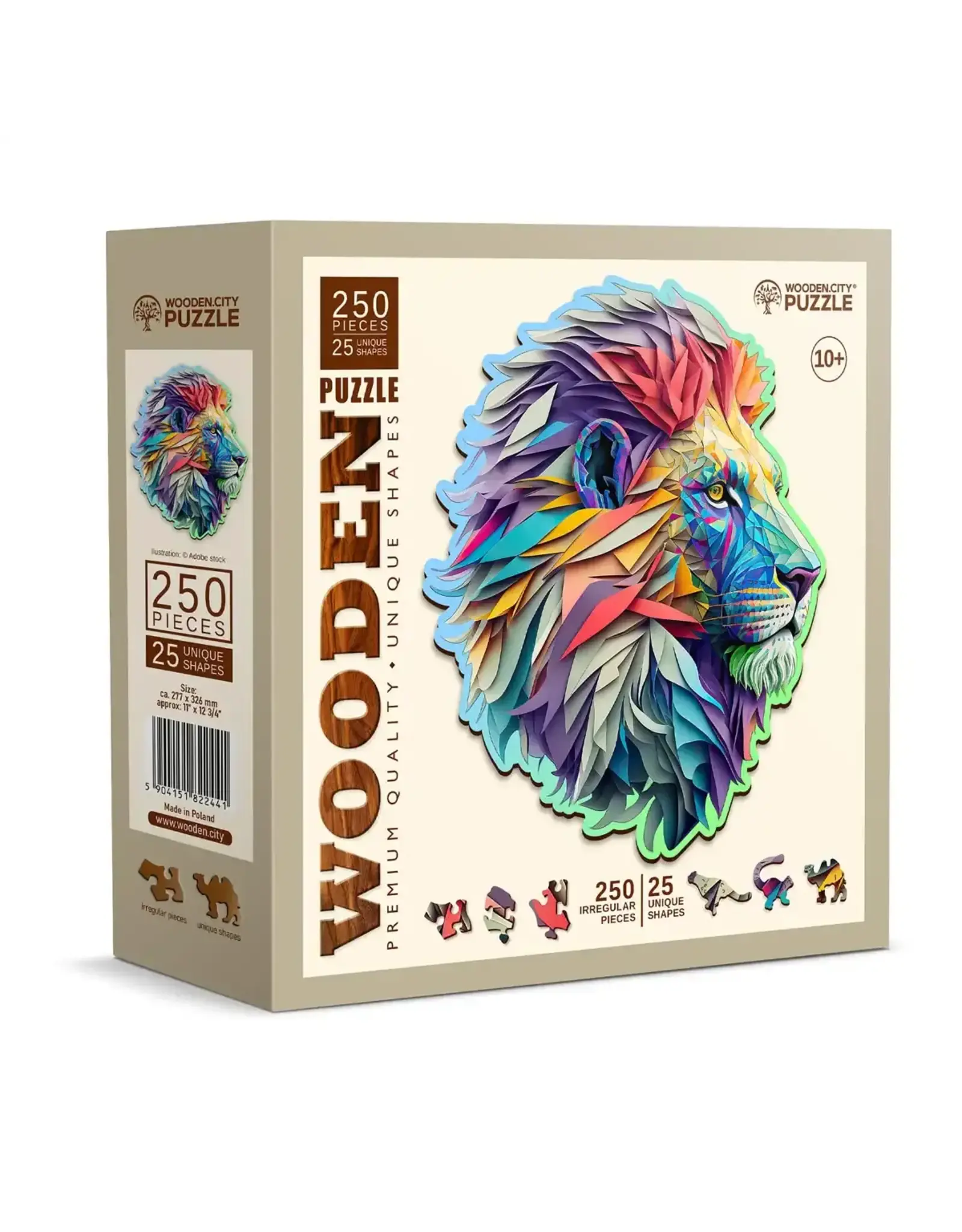 Wooden Puzzle 250 Modern Lion