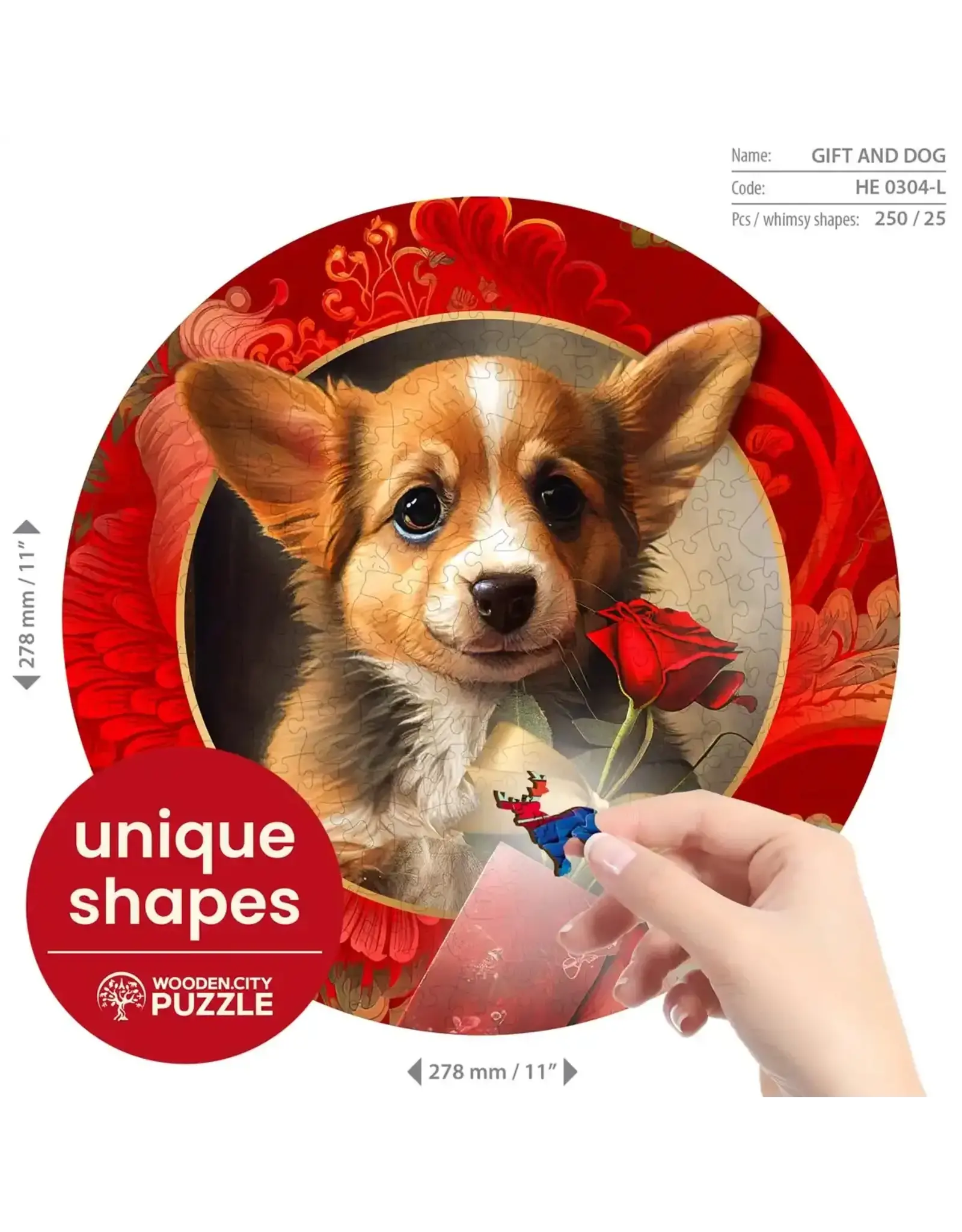 Wooden Puzzle 250 Gift And Dog