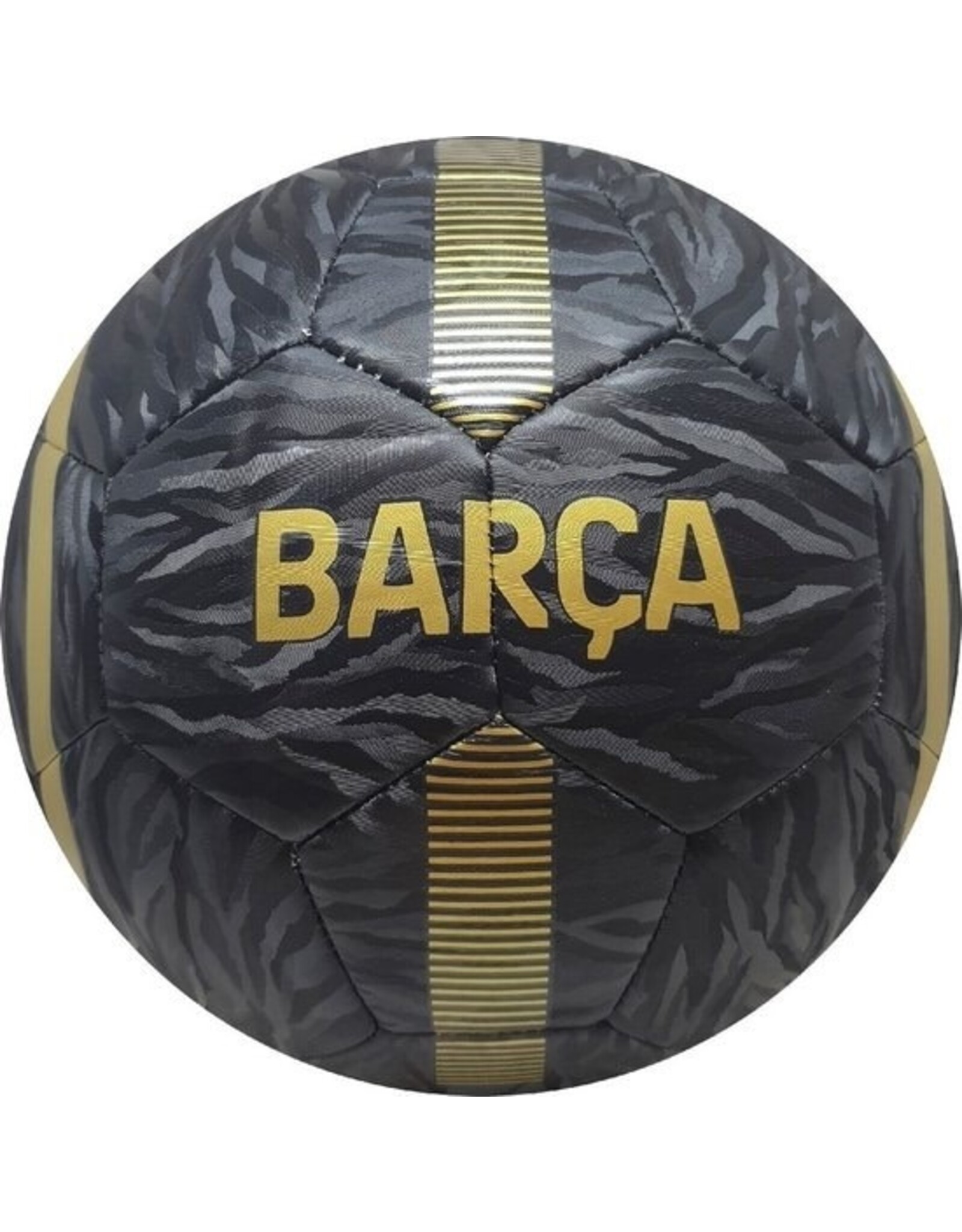 Voetbal FC Barcelona Zwart-Goud  Size 5