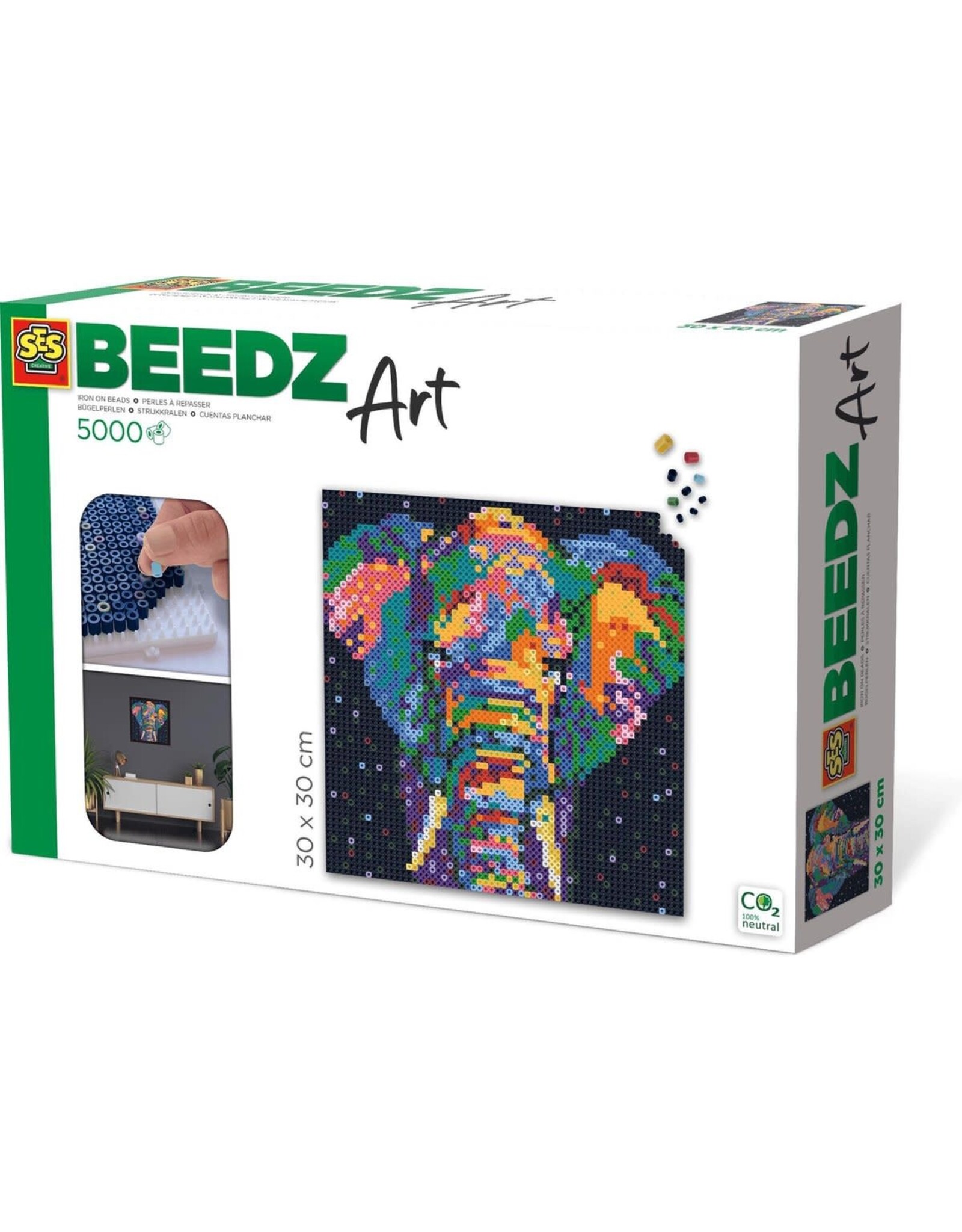 SES Beedz Art Strijkkralen: Olifant