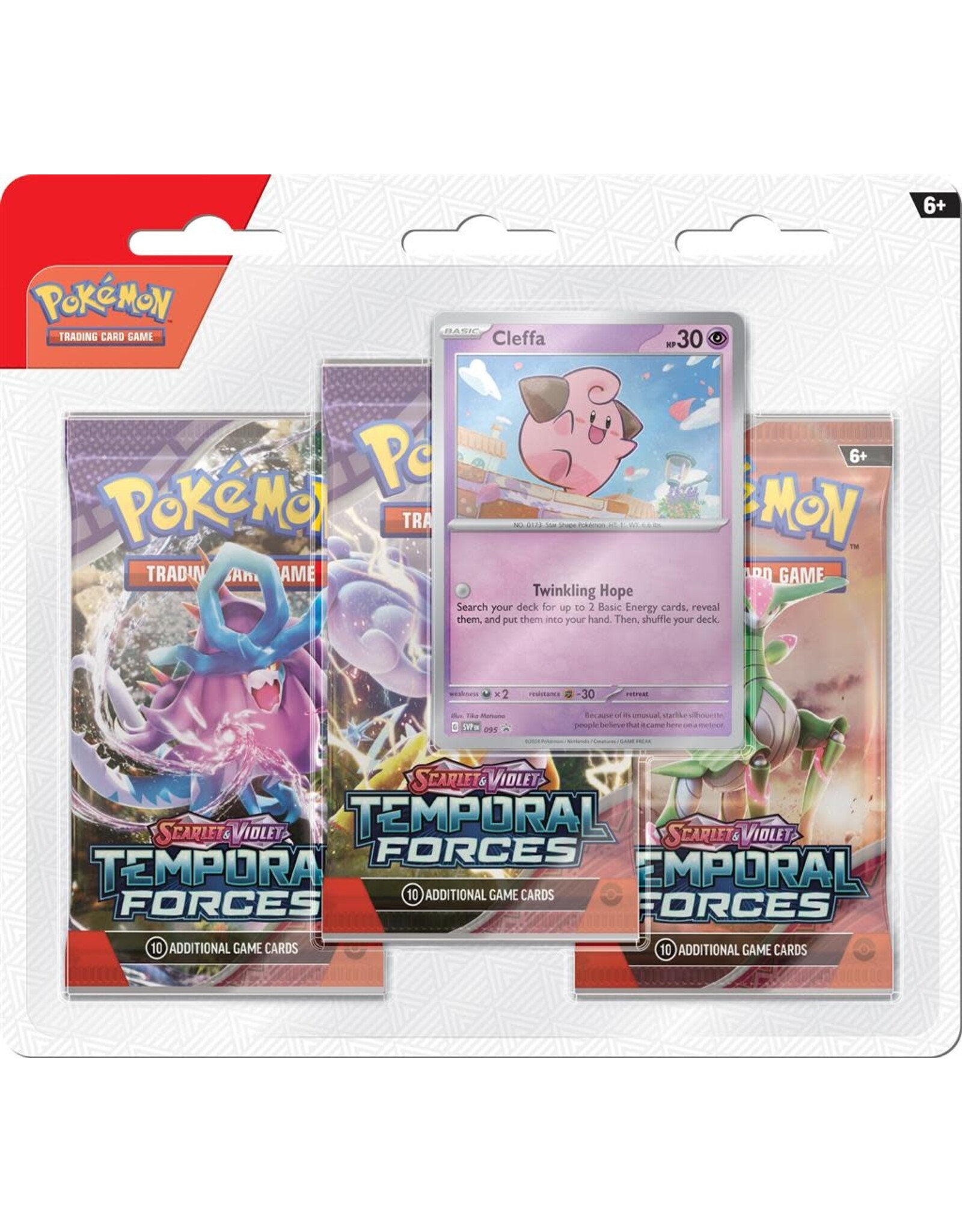 Pokemon Pokémon TCG SV05 Temporal Forces 3 Booster Blister