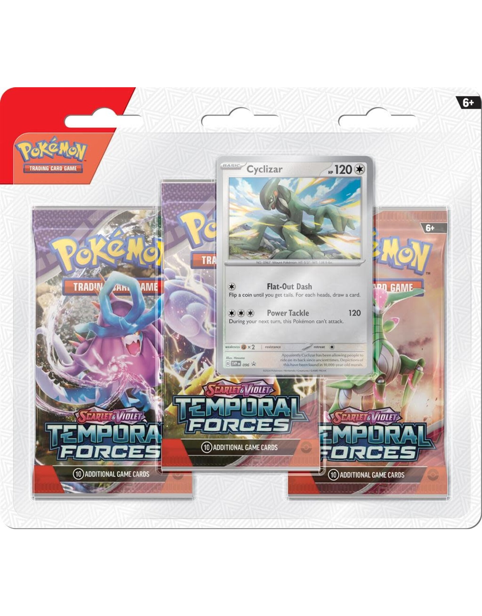 Pokemon Pokémon TCG SV05 Temporal Forces 3 Booster Blister