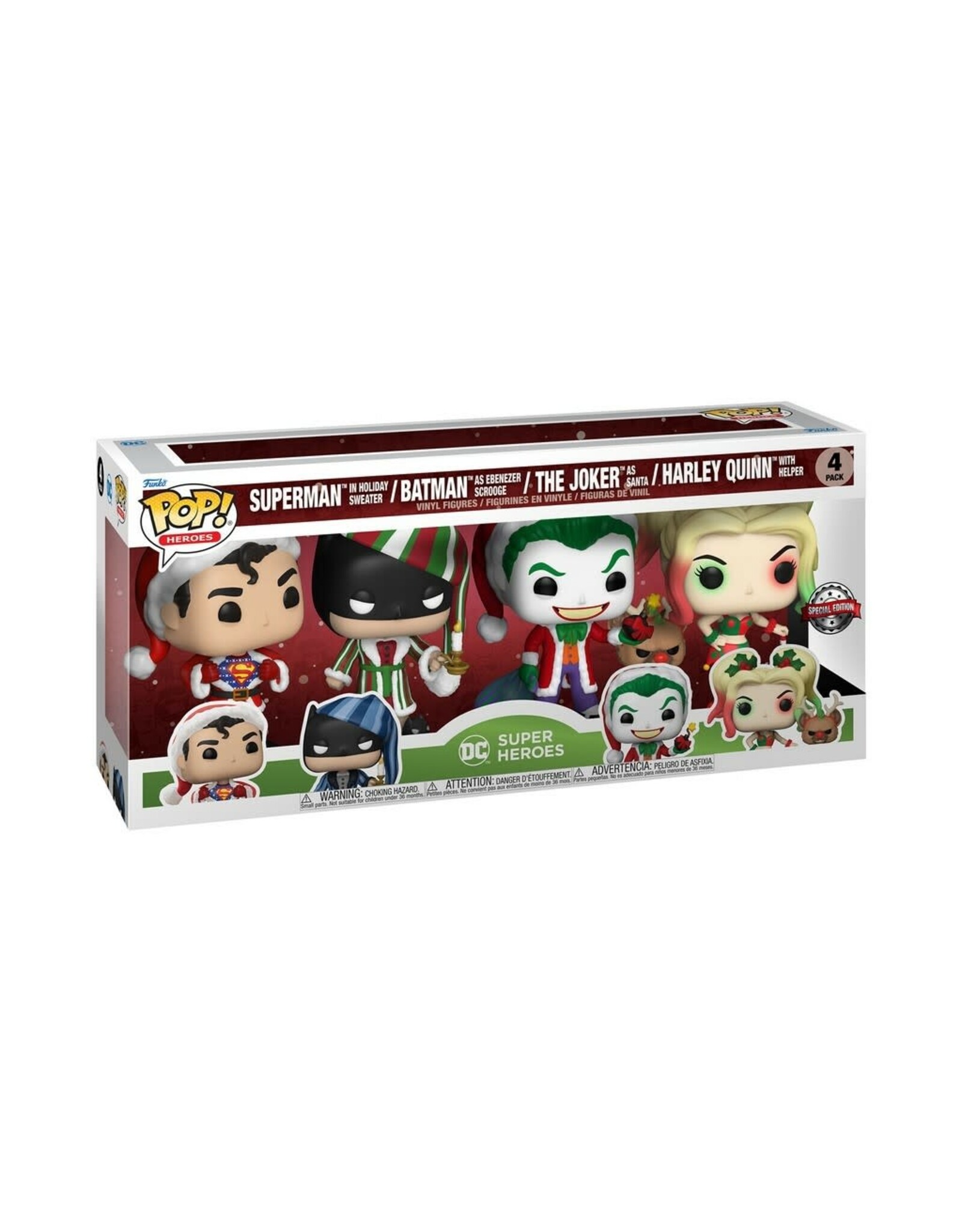 Funko Pop! Pop! Heroes DC Holiday 4-Pack