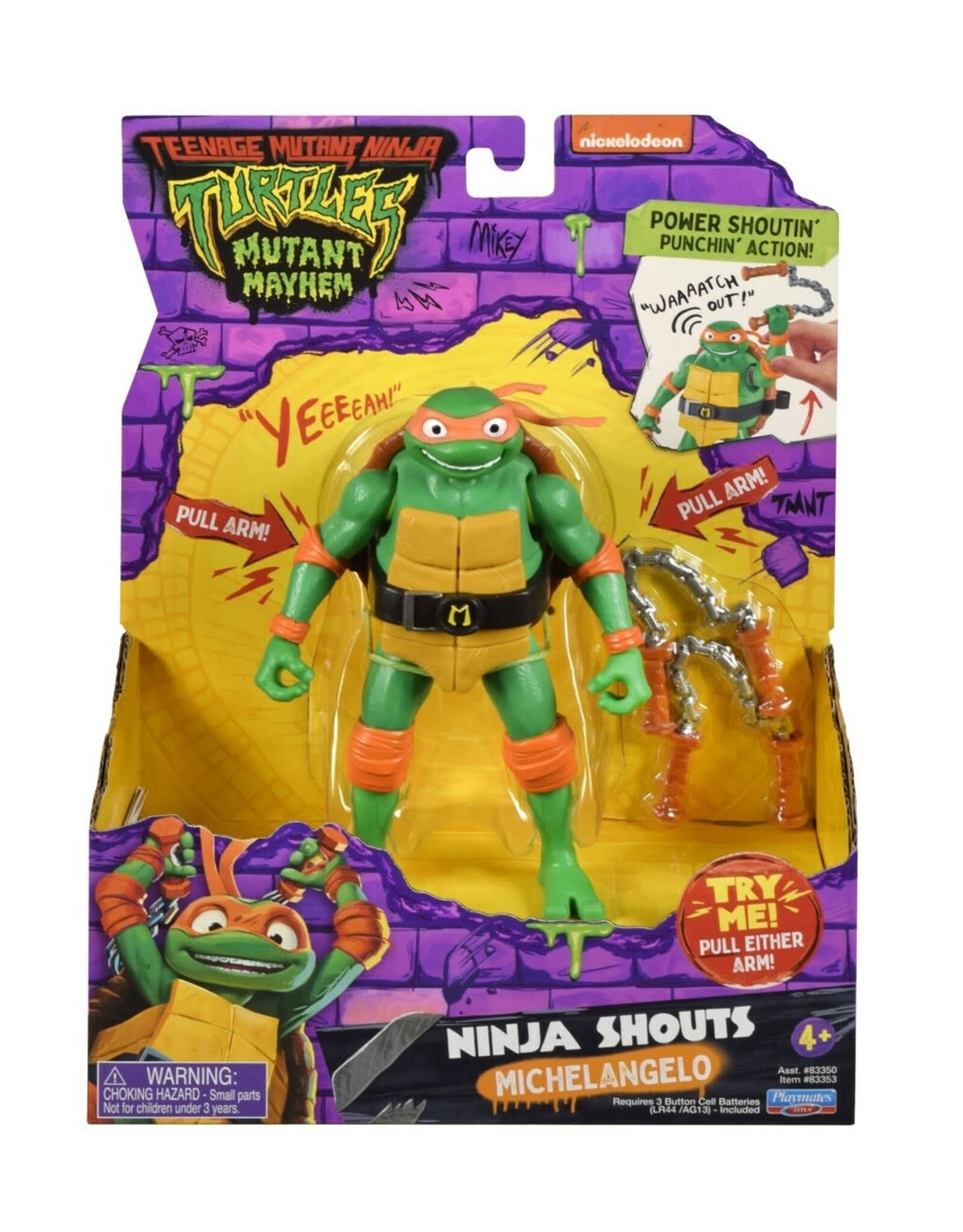 TMNT: Mutant Mayhem - Michelangelo Ninja Shouts Action Figure