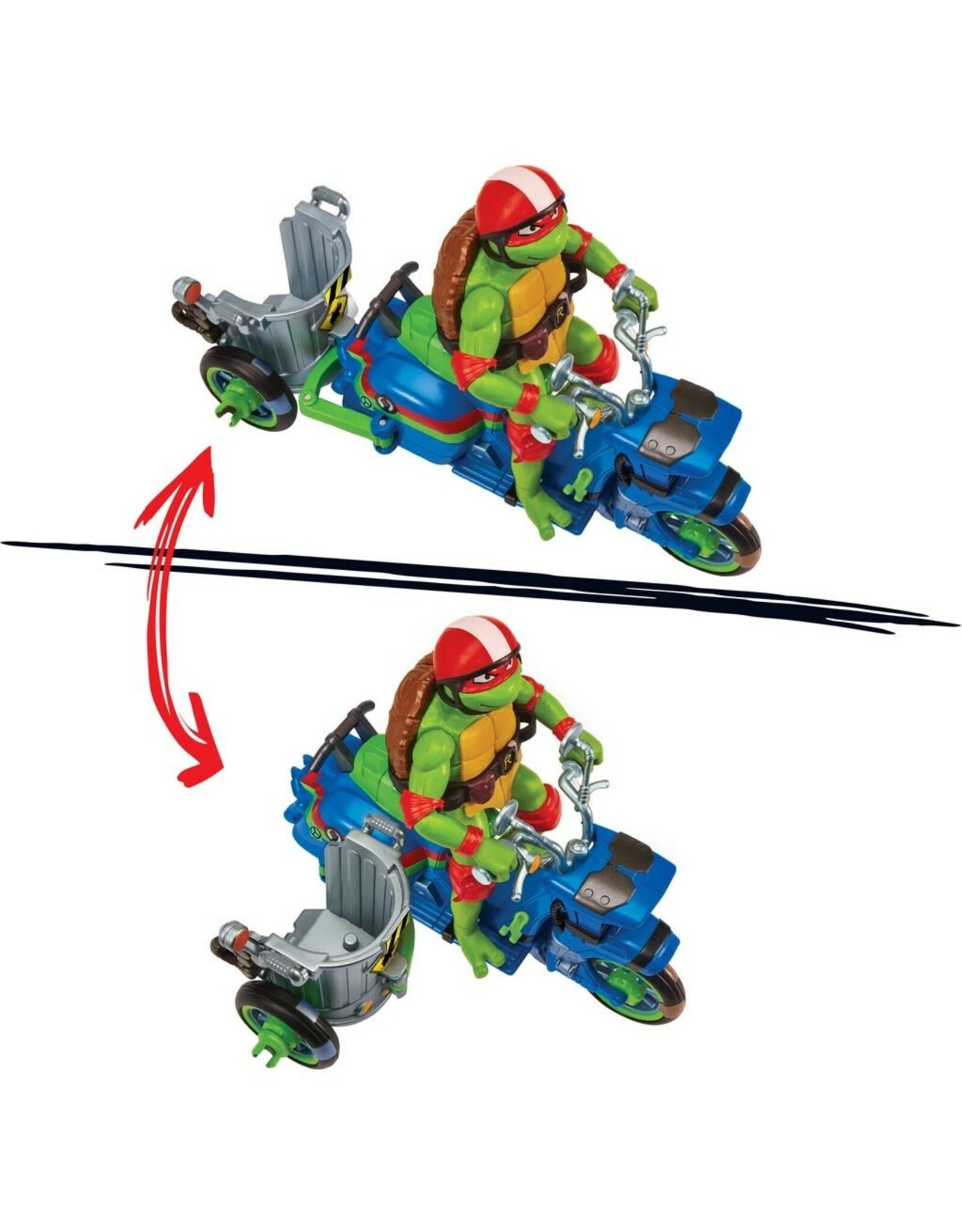 TMNT: Mutant Mayhem - Turtle Cycle with Sidecar