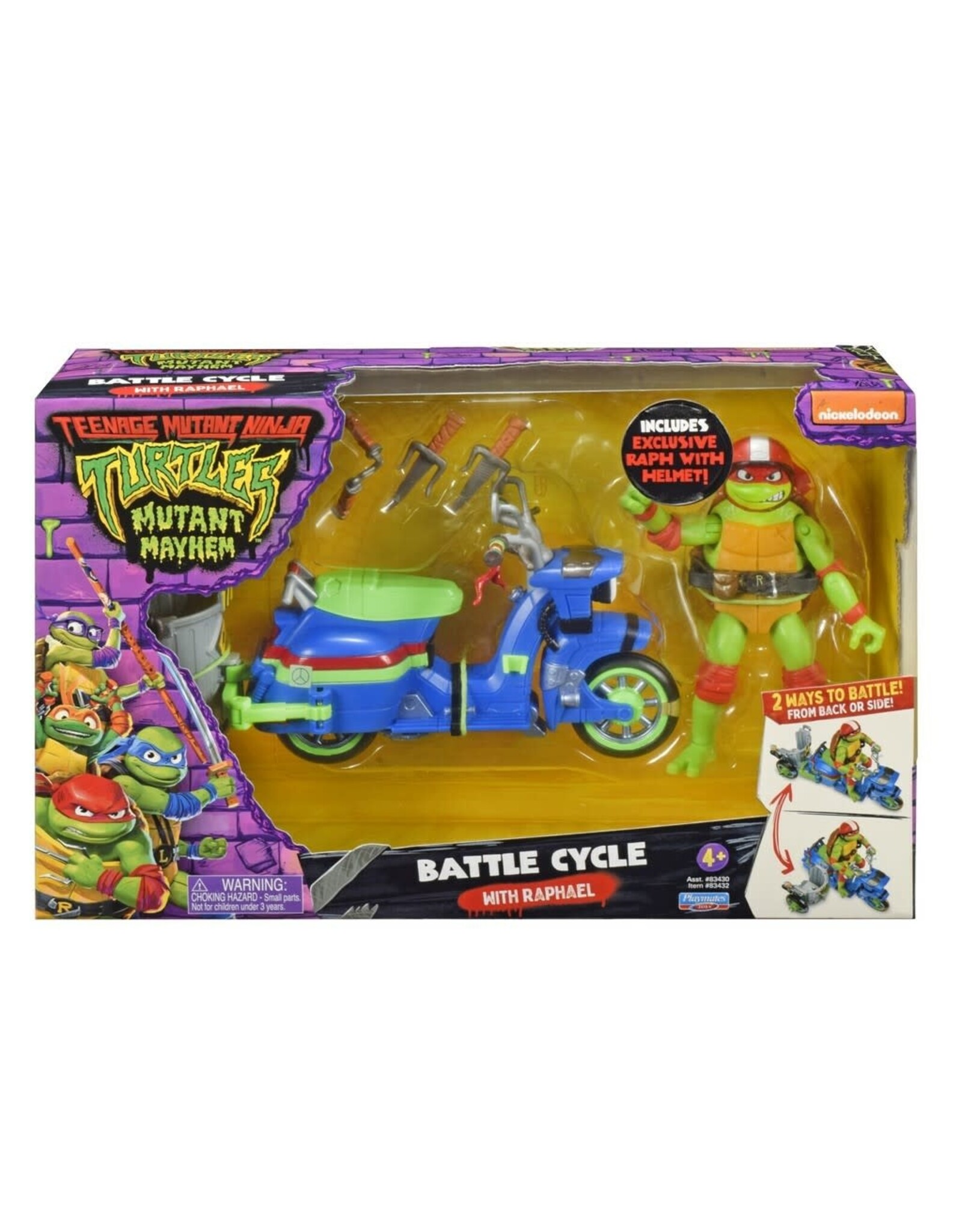 TMNT: Mutant Mayhem - Turtle Cycle with Sidecar