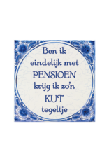 Tegel Delfts blauw - Eindelijk Pensioen