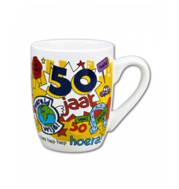 pd party Cartoonmok 50 jaar man