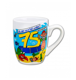 pd party Cartoonmok 75 Jaar