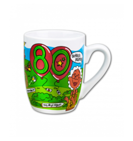 pd party Cartoonmok 80 Jaar
