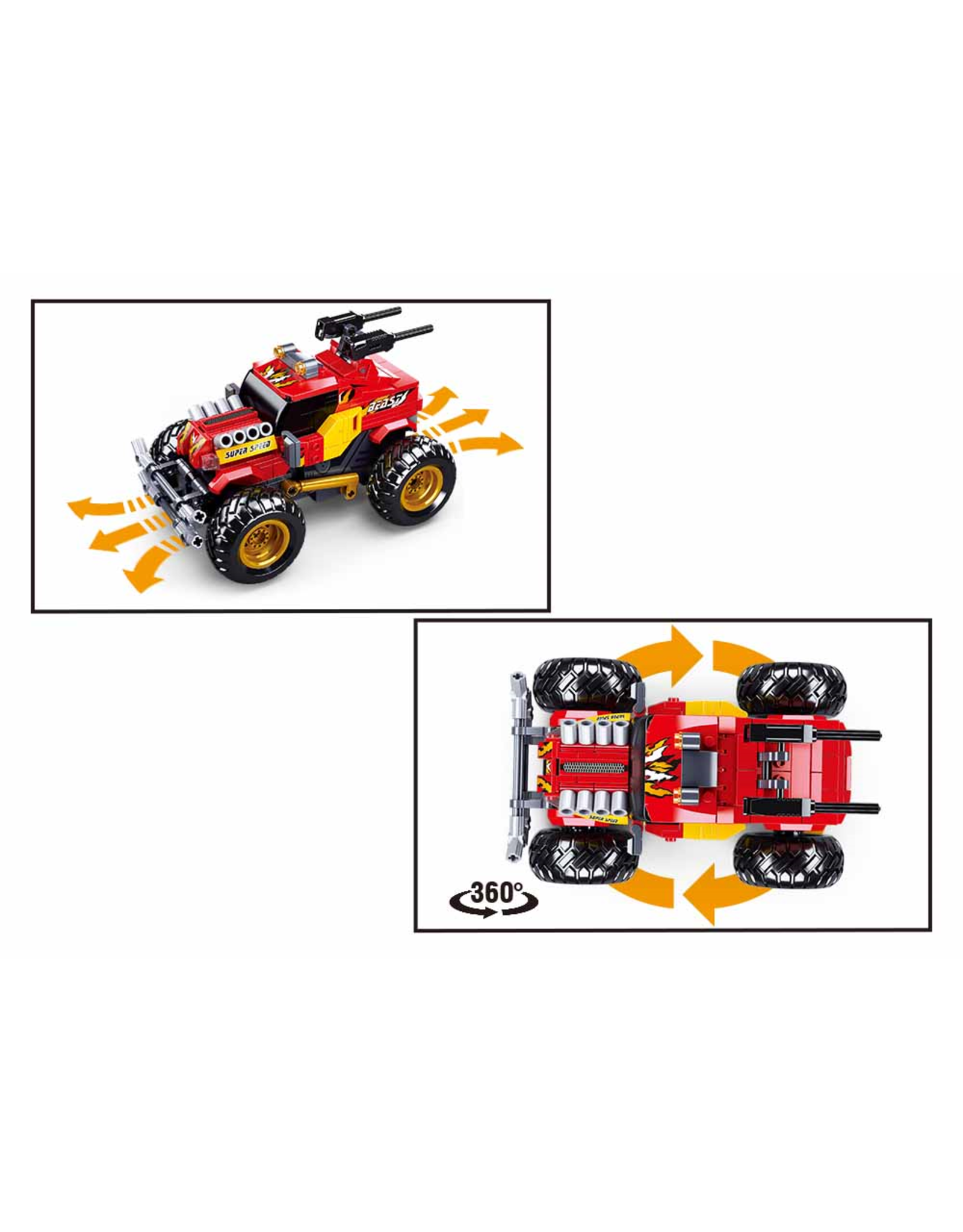 Sluban Sluban  Power Bricks - RC Off Road Wagen