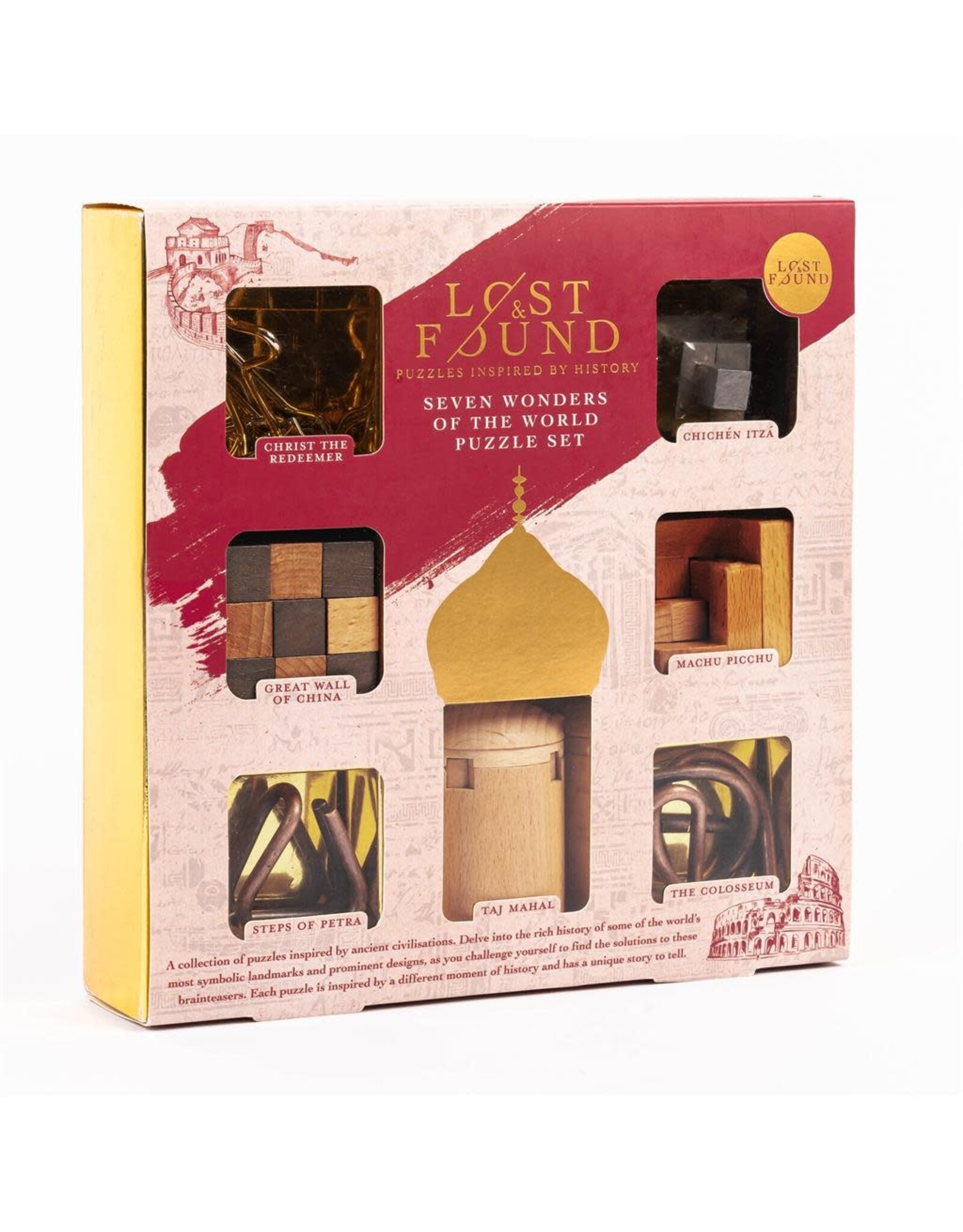 Seven Wonders Of The World 7 Puzzle Set