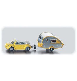 Siku Siku 1629 - Volkswagen Beetle met Caravan