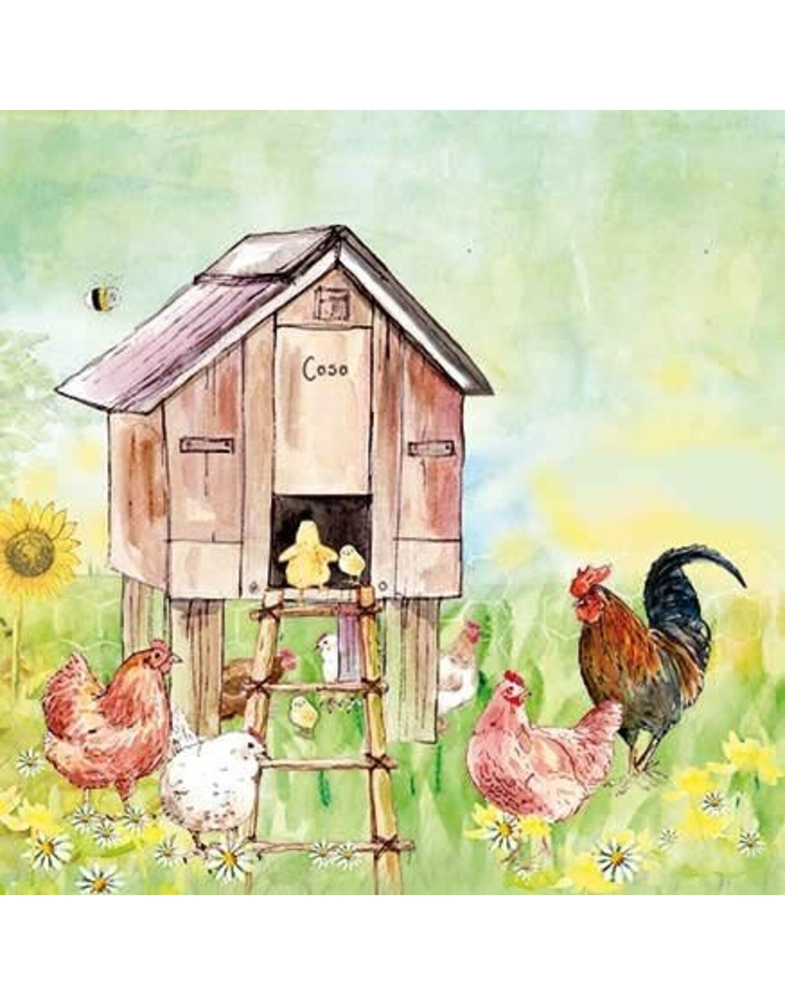 Animal Friends Animal Friends Card "Chickens"