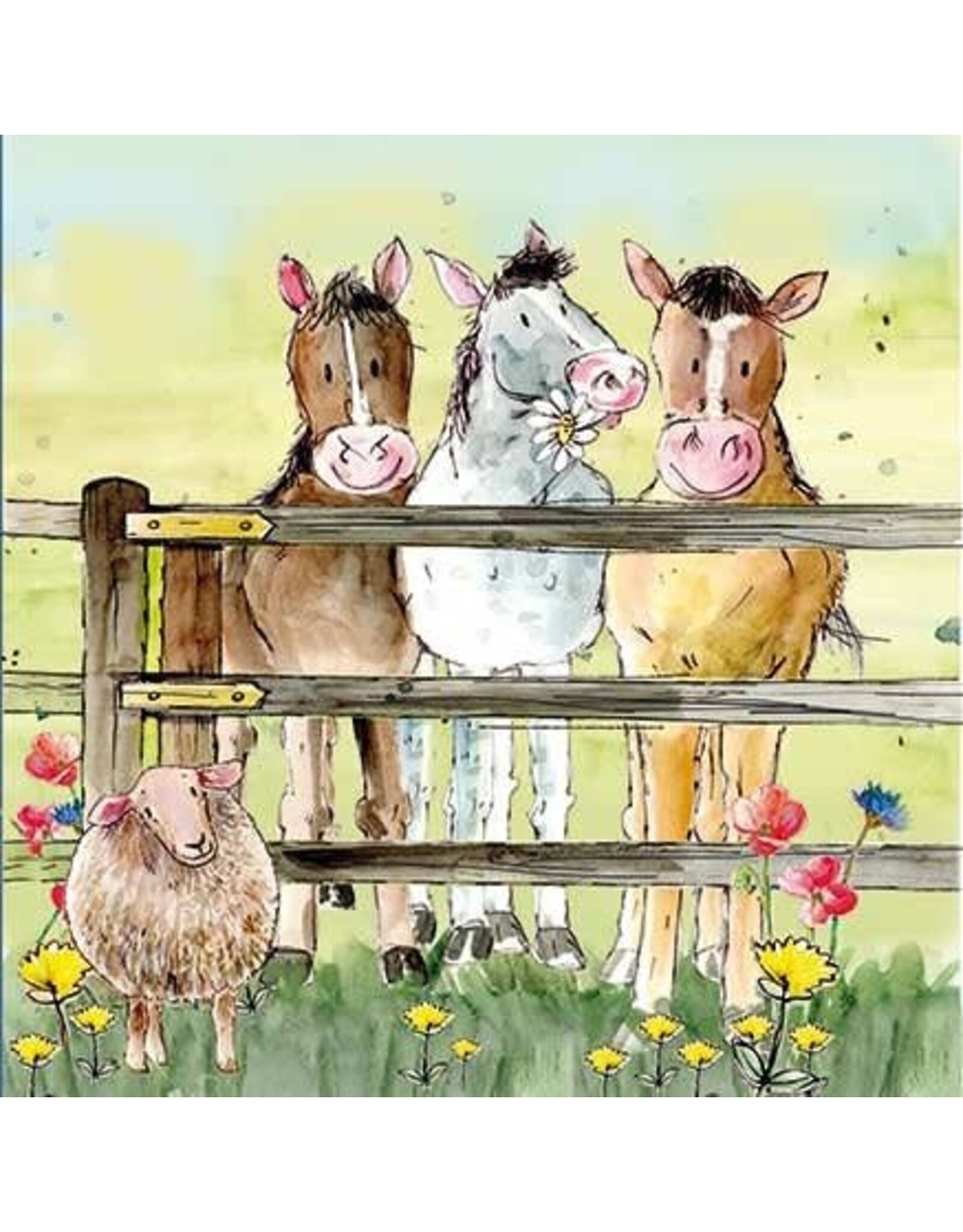 Animal Friends Animal Friends Card "Horses"