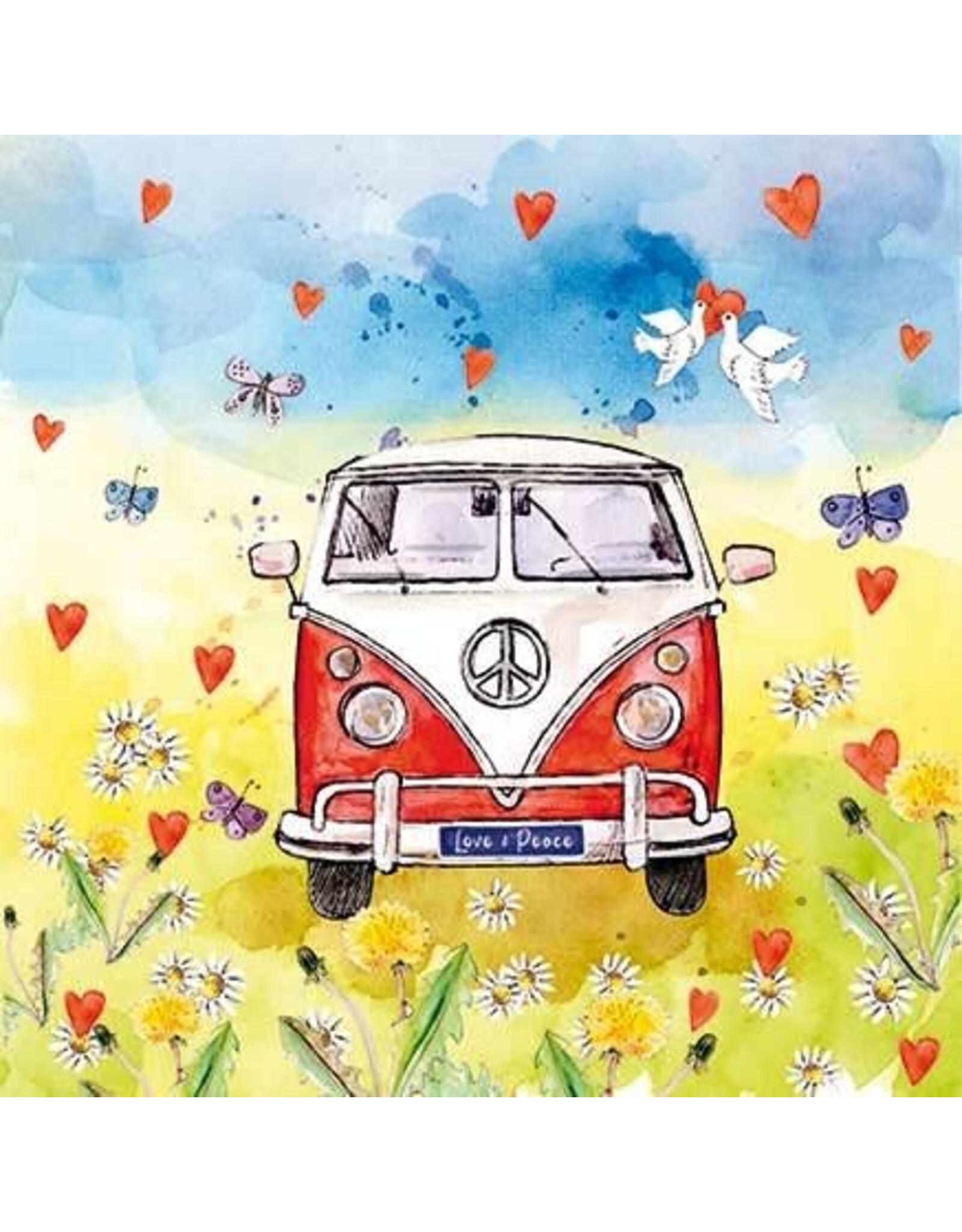 Animal Friends Animal Friends Card "Campervan"