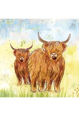 Animal Friends Animal Friends Card "Scottish Highlanders"