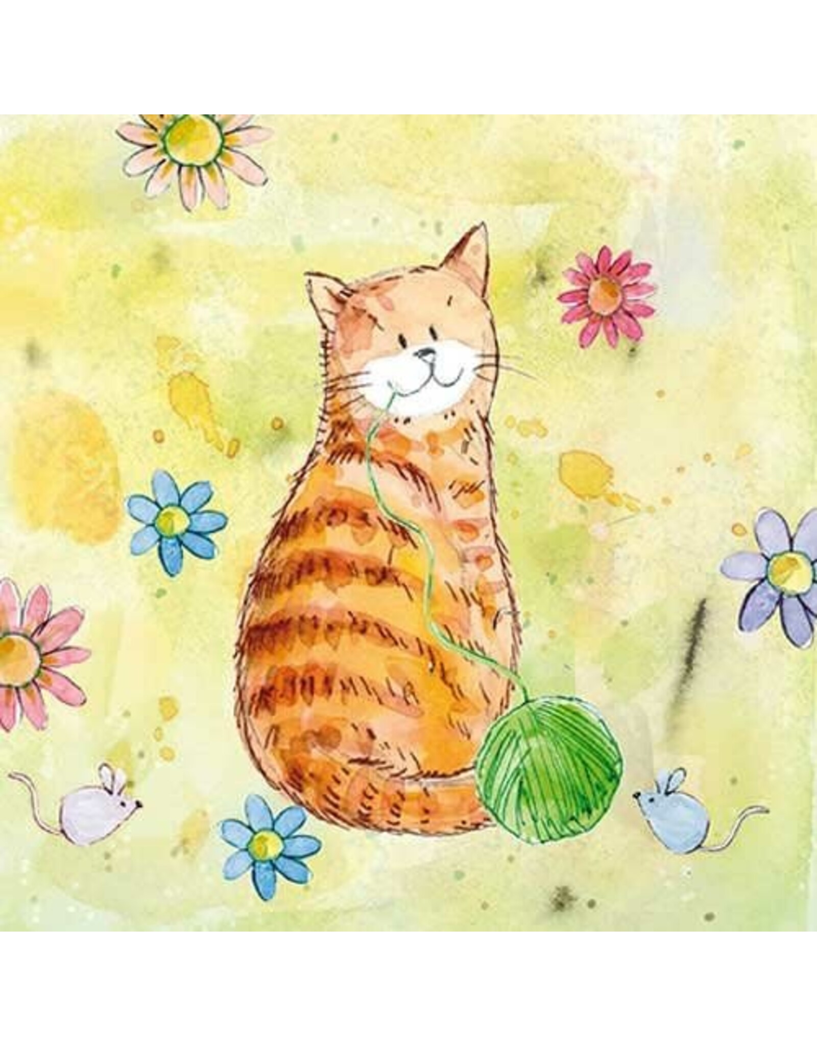 Animal Friends Animal Friends Card "Red Cat"