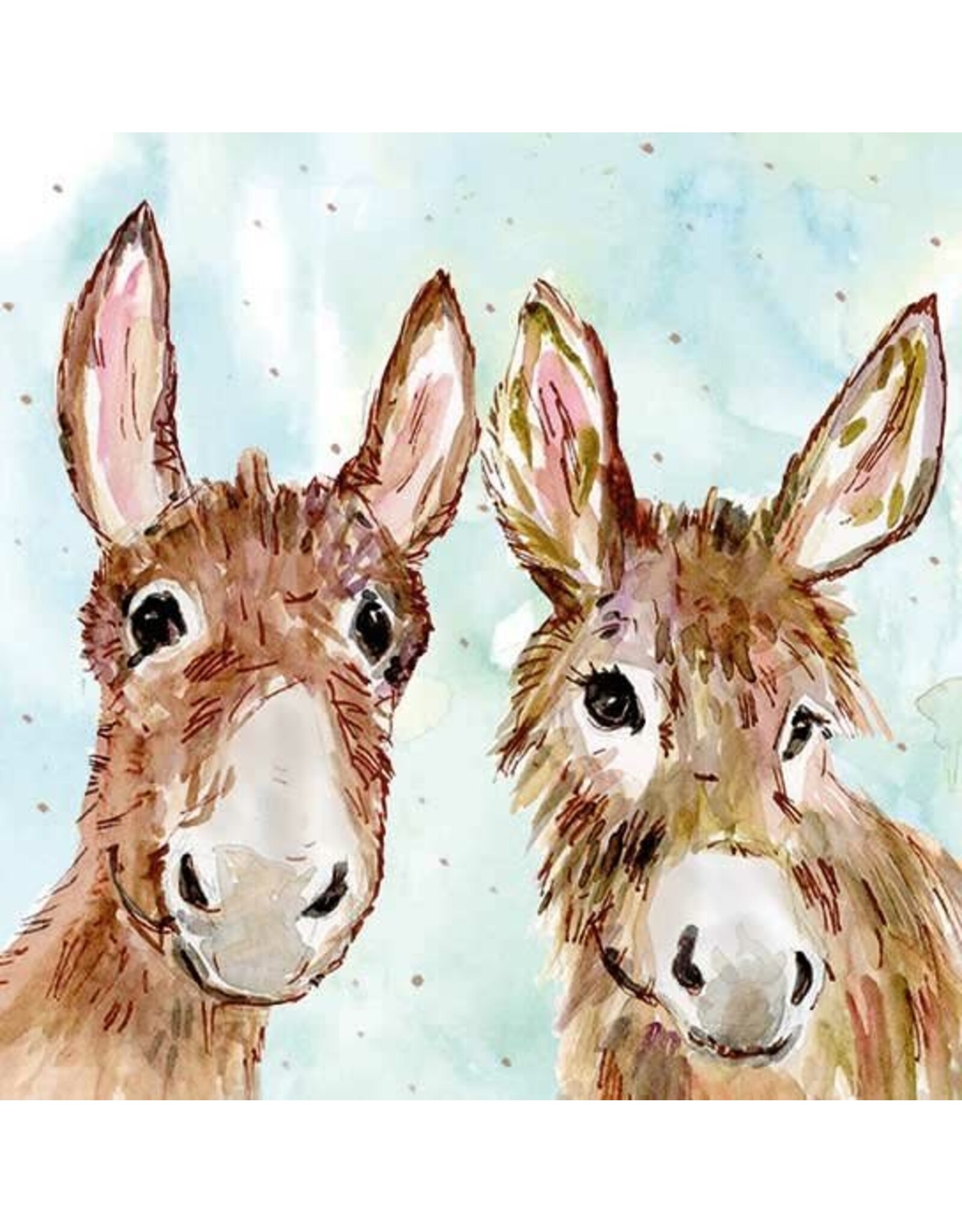 Animal Friends Animal Friends Card "Donkeys"