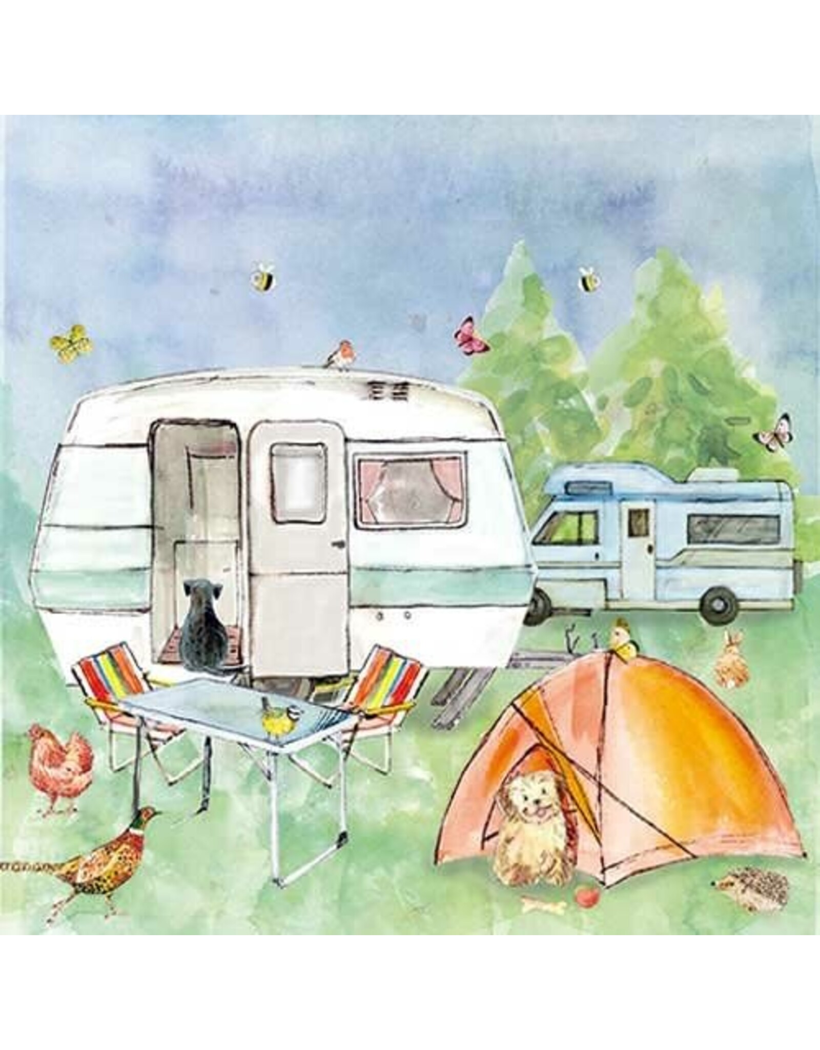 Animal Friends Animal Friends Card "Camping"