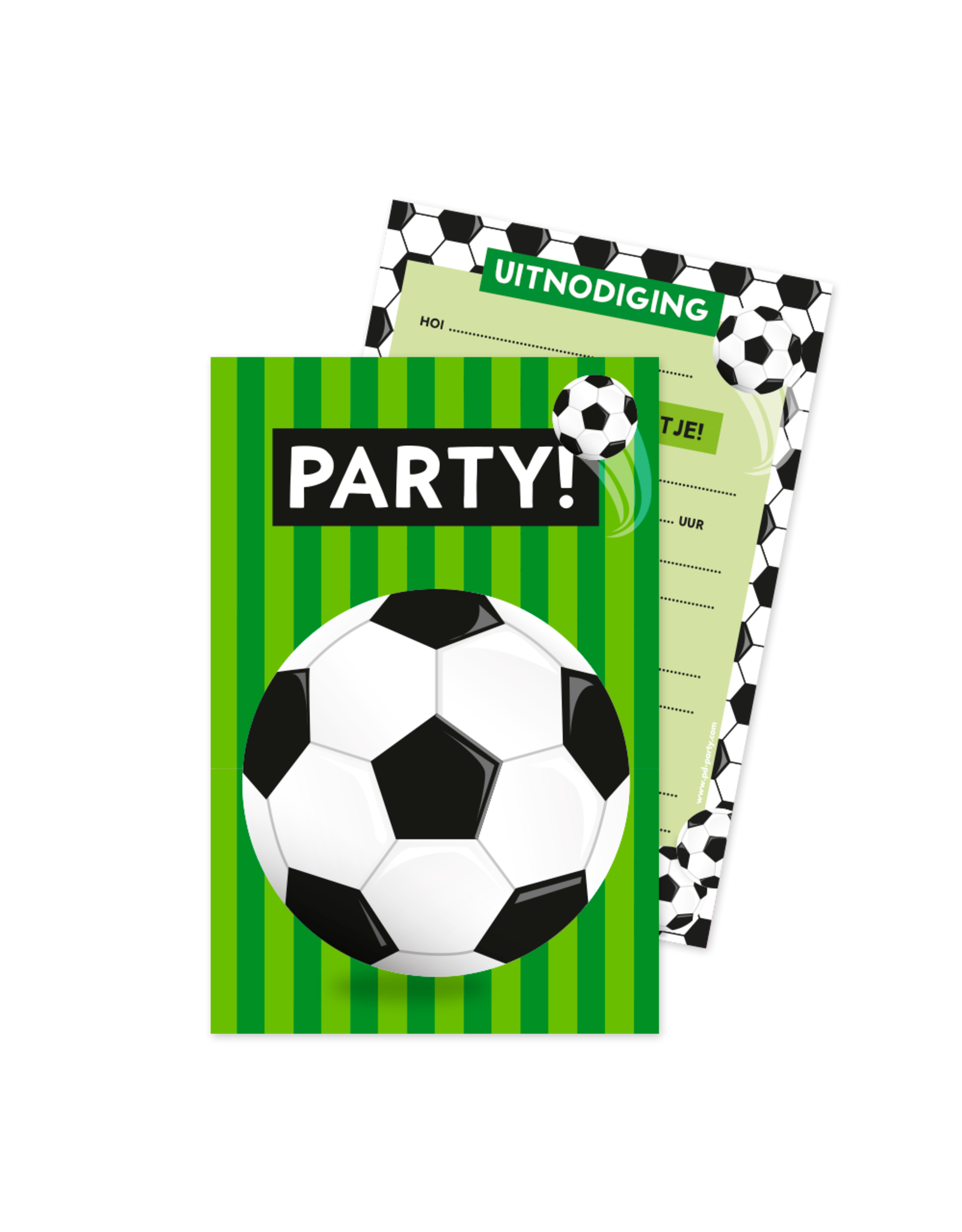 pd party Uitnodigingen “Football”