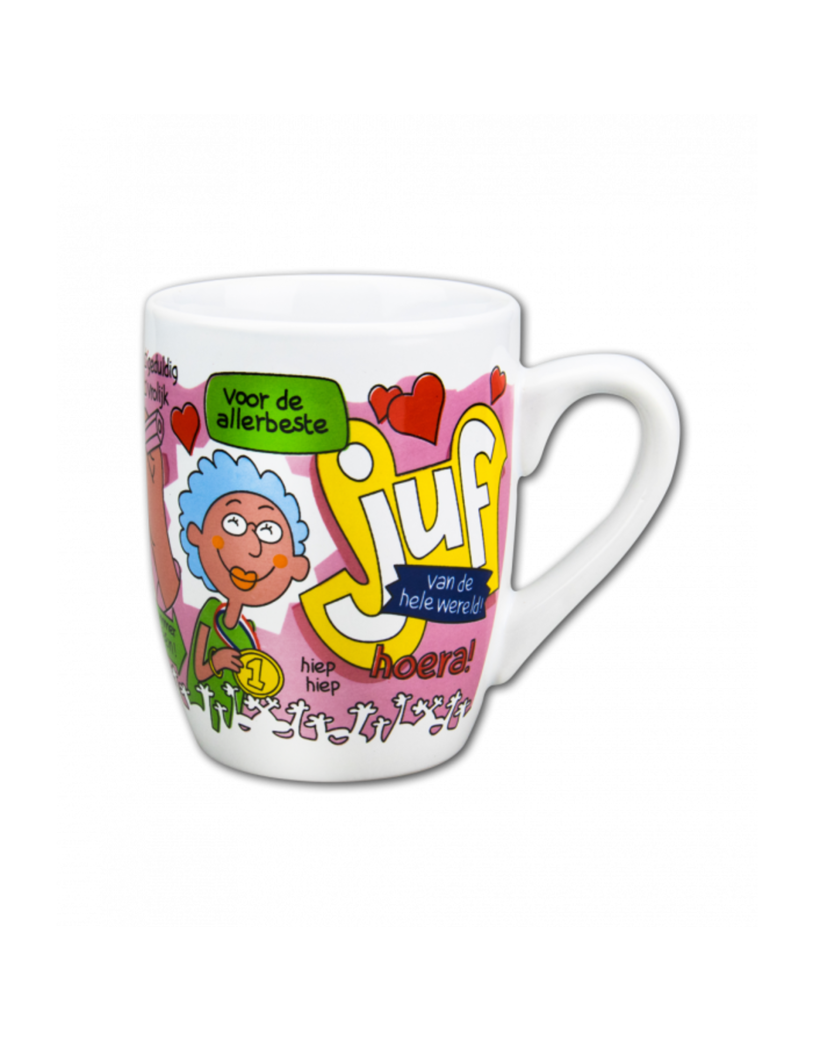 pd party Cartoonmok Allerbeste Juf