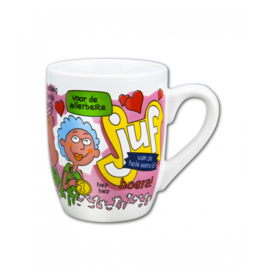 pd party Cartoonmok Allerbeste Juf