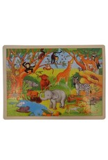 Houten Puzzel 48 stukjes "Jungle"