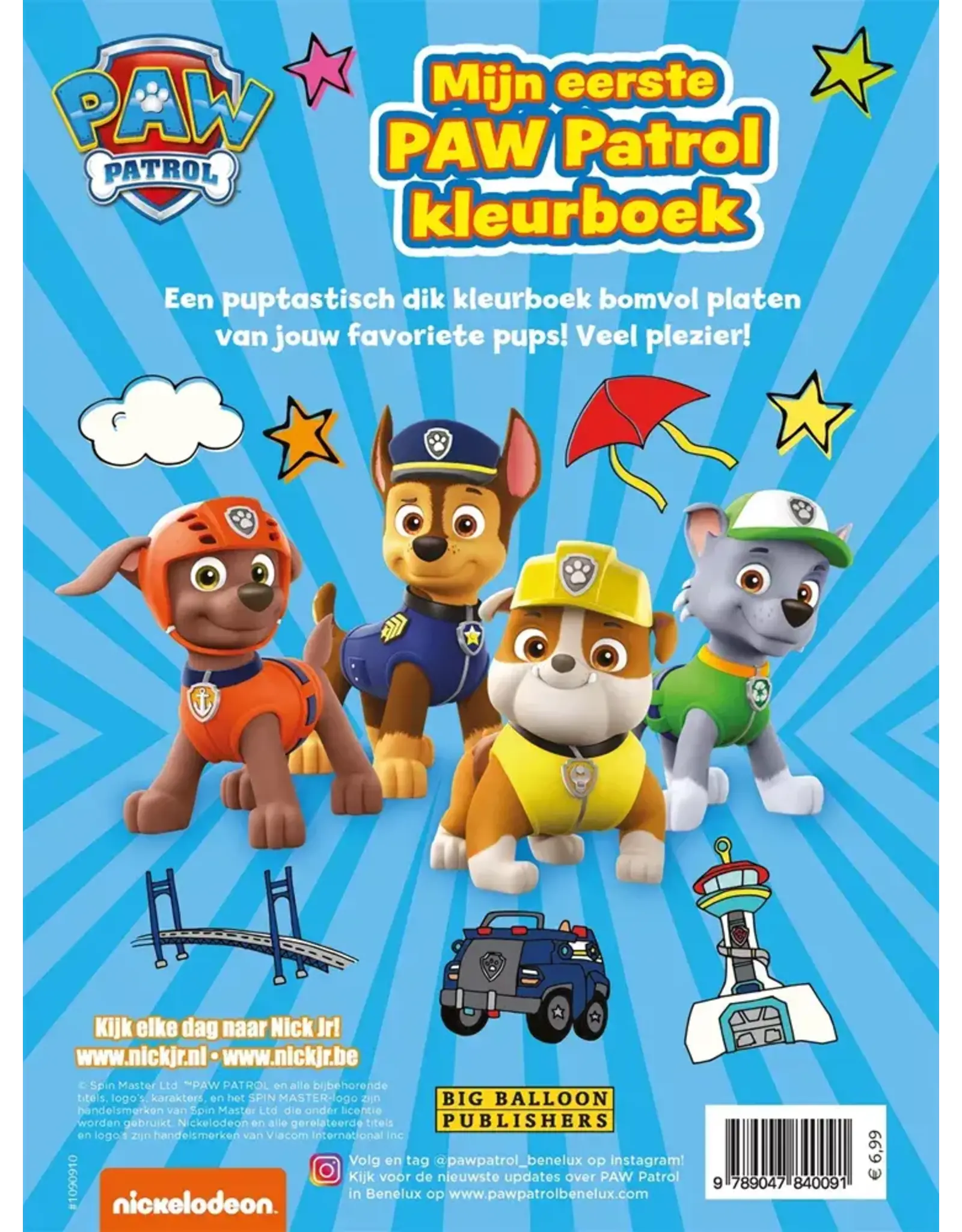 Mijn eerste Paw Patrol kleurboek