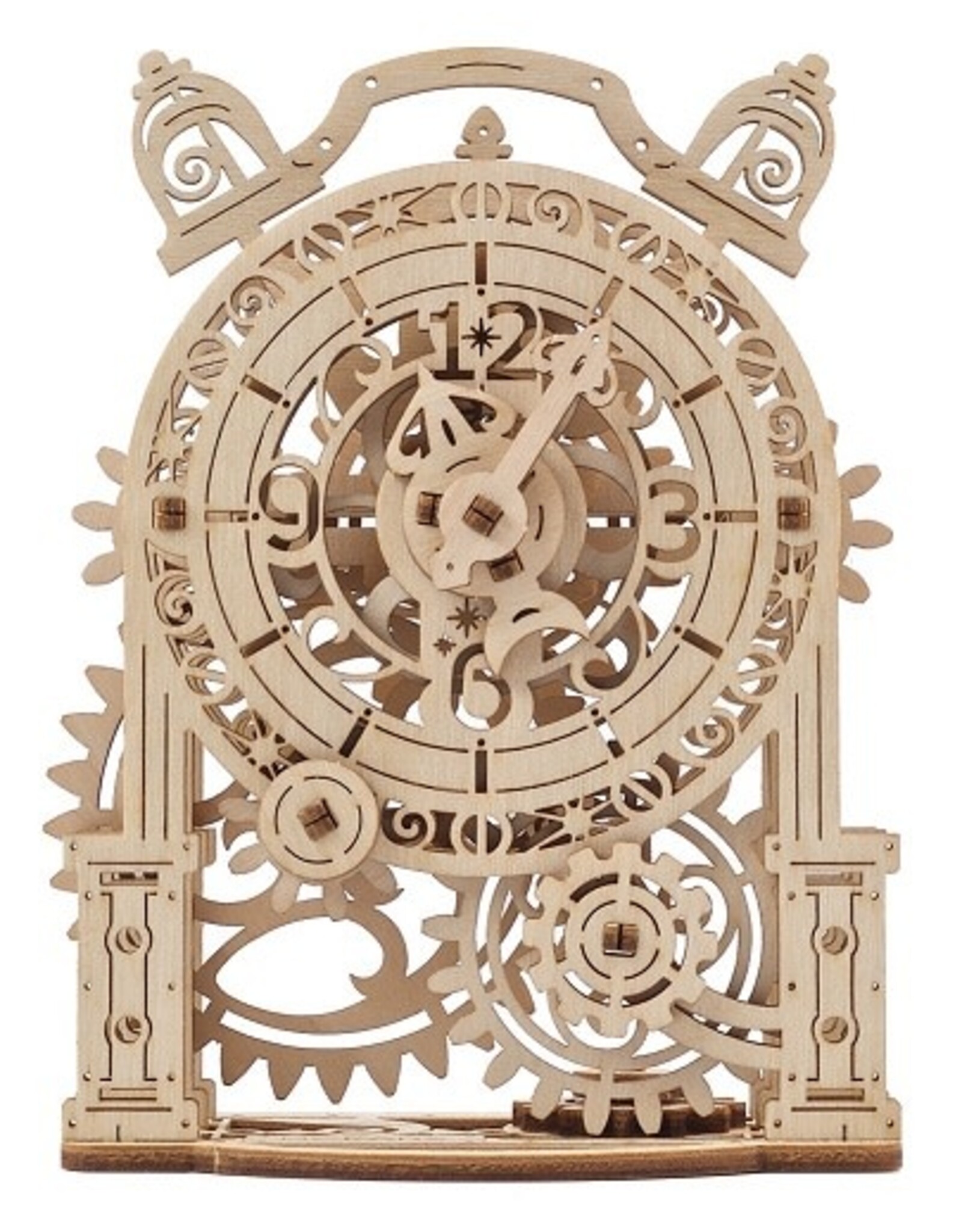 Ugears Houten Modelbouw - Vintage Alarm Clock
