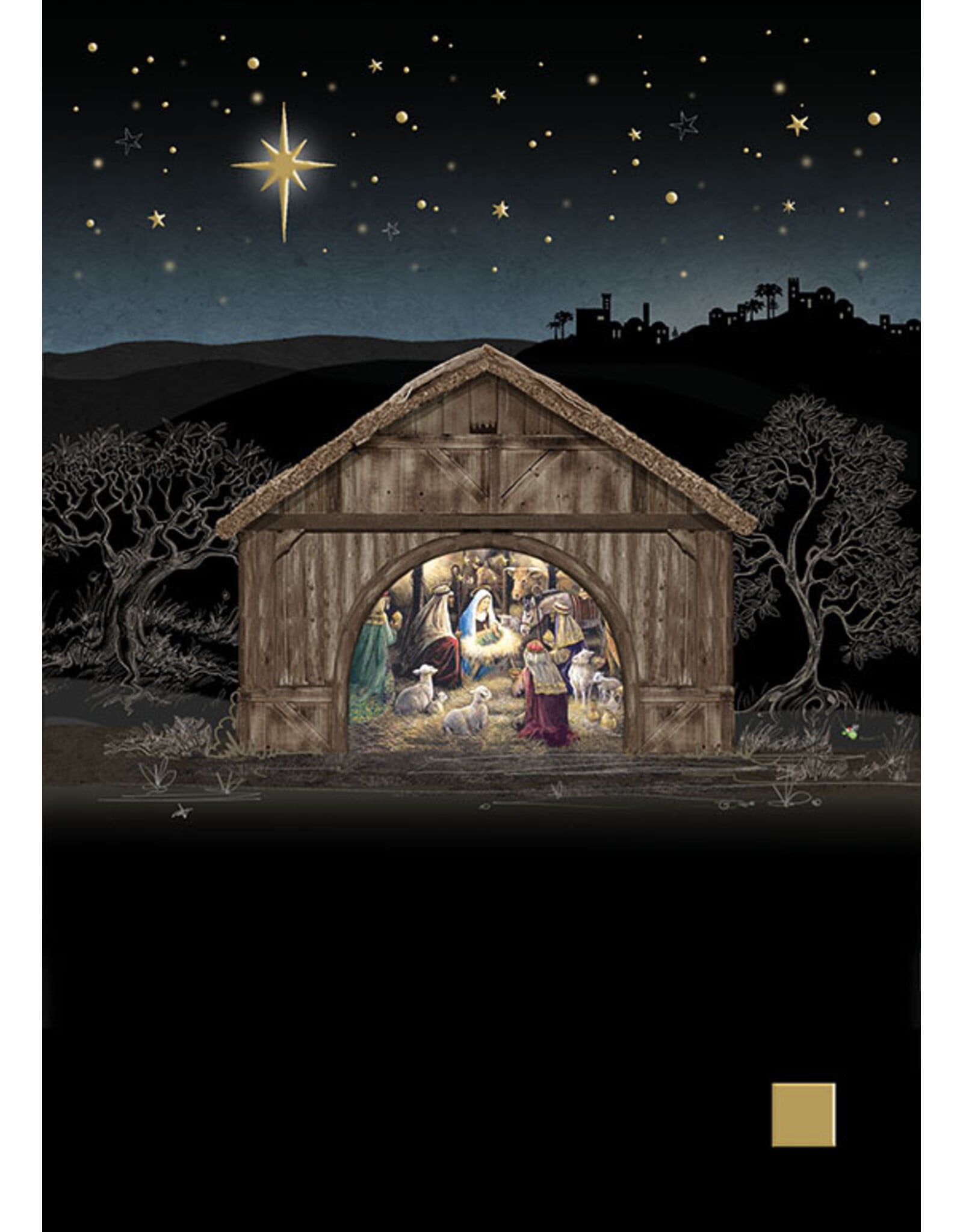 BugArt BugArt Kerst "Nativity Stable Night”