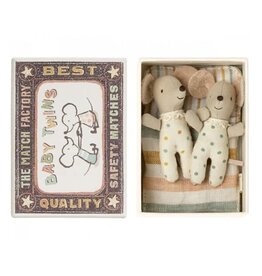 Maileg Baby Mice in Matchbox - Twins