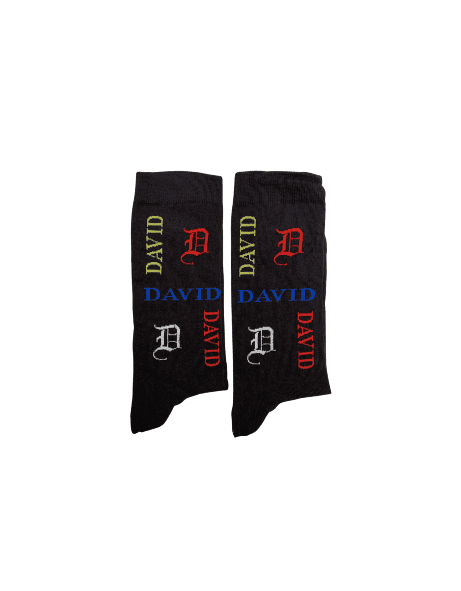 Nooitgedacht Cadeau Naamsokken Heren - David (kleur)