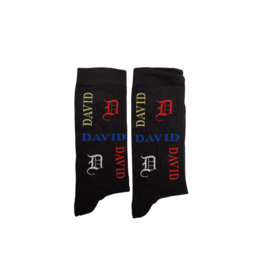 Nooitgedacht Cadeau Naamsokken Heren - David (kleur)