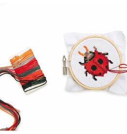 Mini Cross Stitch Borduurset - Lieveheersbeestje