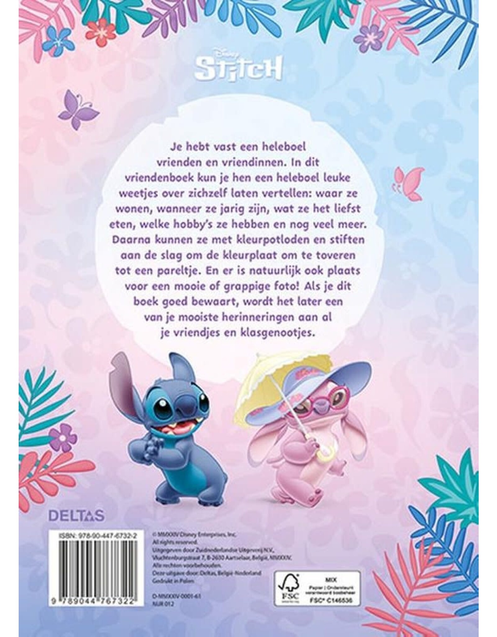 Deltas Disney Stitch vriendenboek