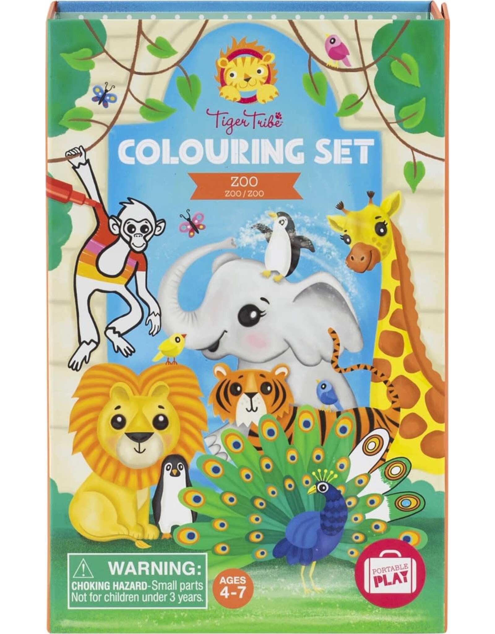Tiger Tribe Colouring Set Zoo