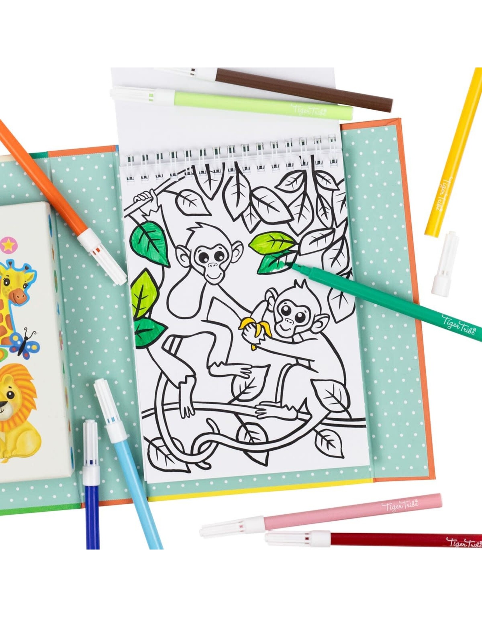 Tiger Tribe Colouring Set Zoo