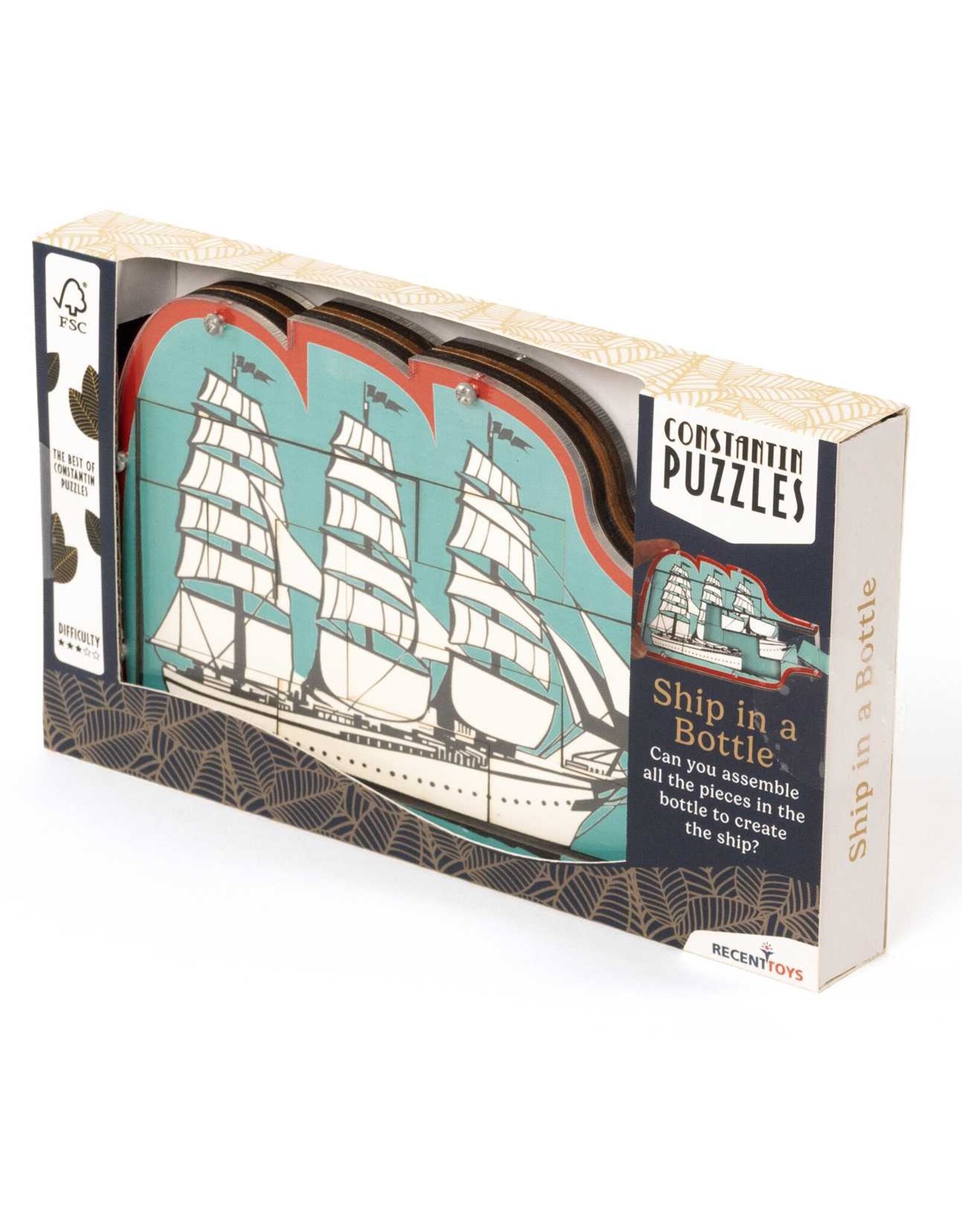 Recent Toys Constantin Brainpuzzel "Ship in a Bottle"