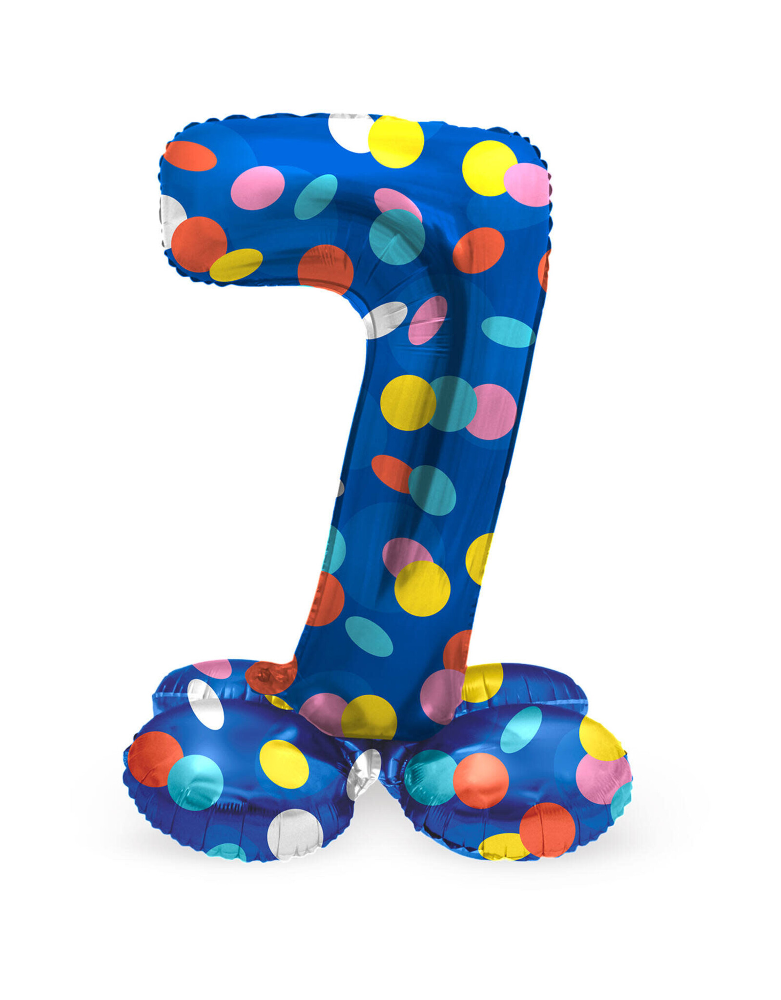 Number Foil Balloon Colorful - Cijfer 7
