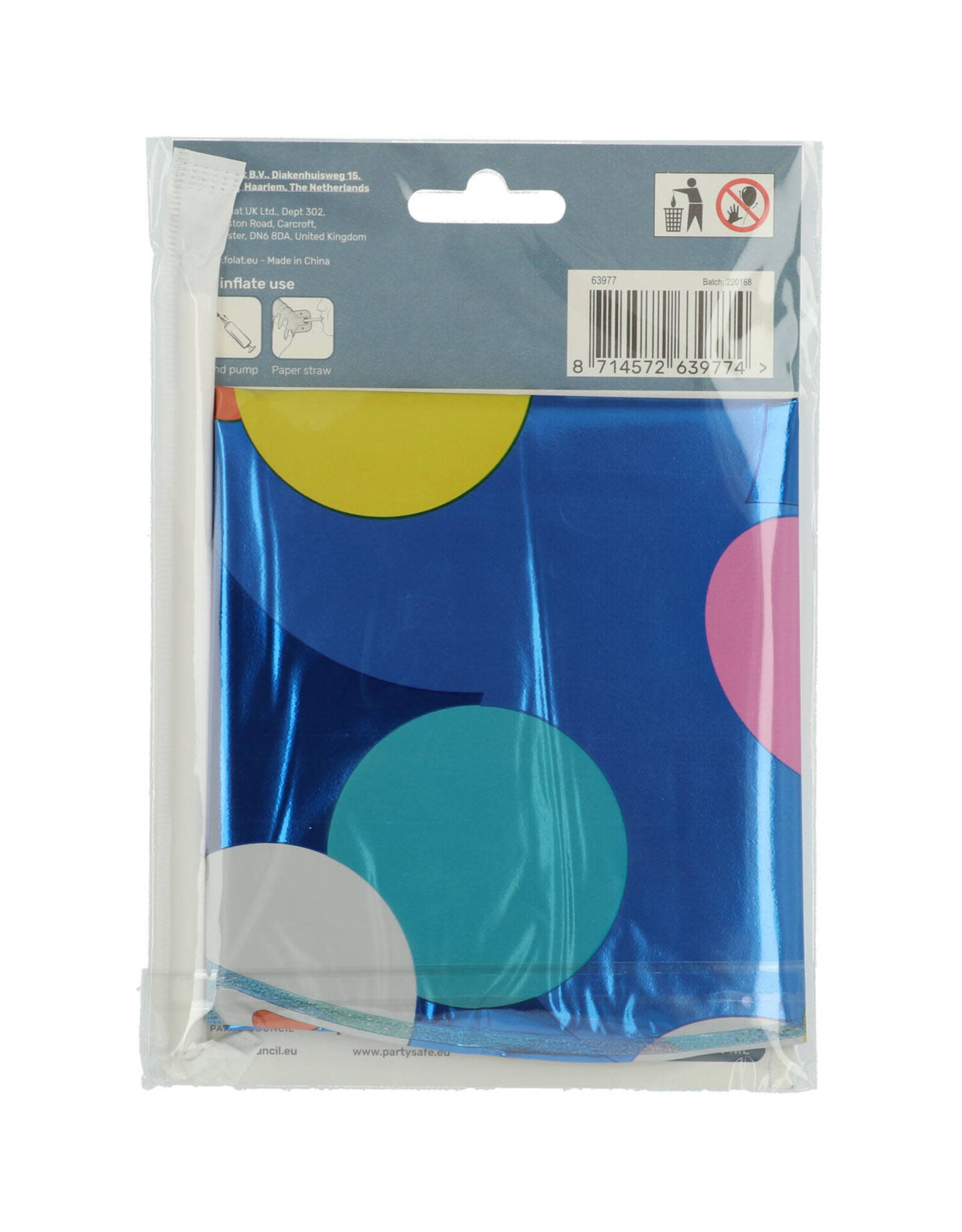 Number Foil Balloon Colorful - Cijfer 7