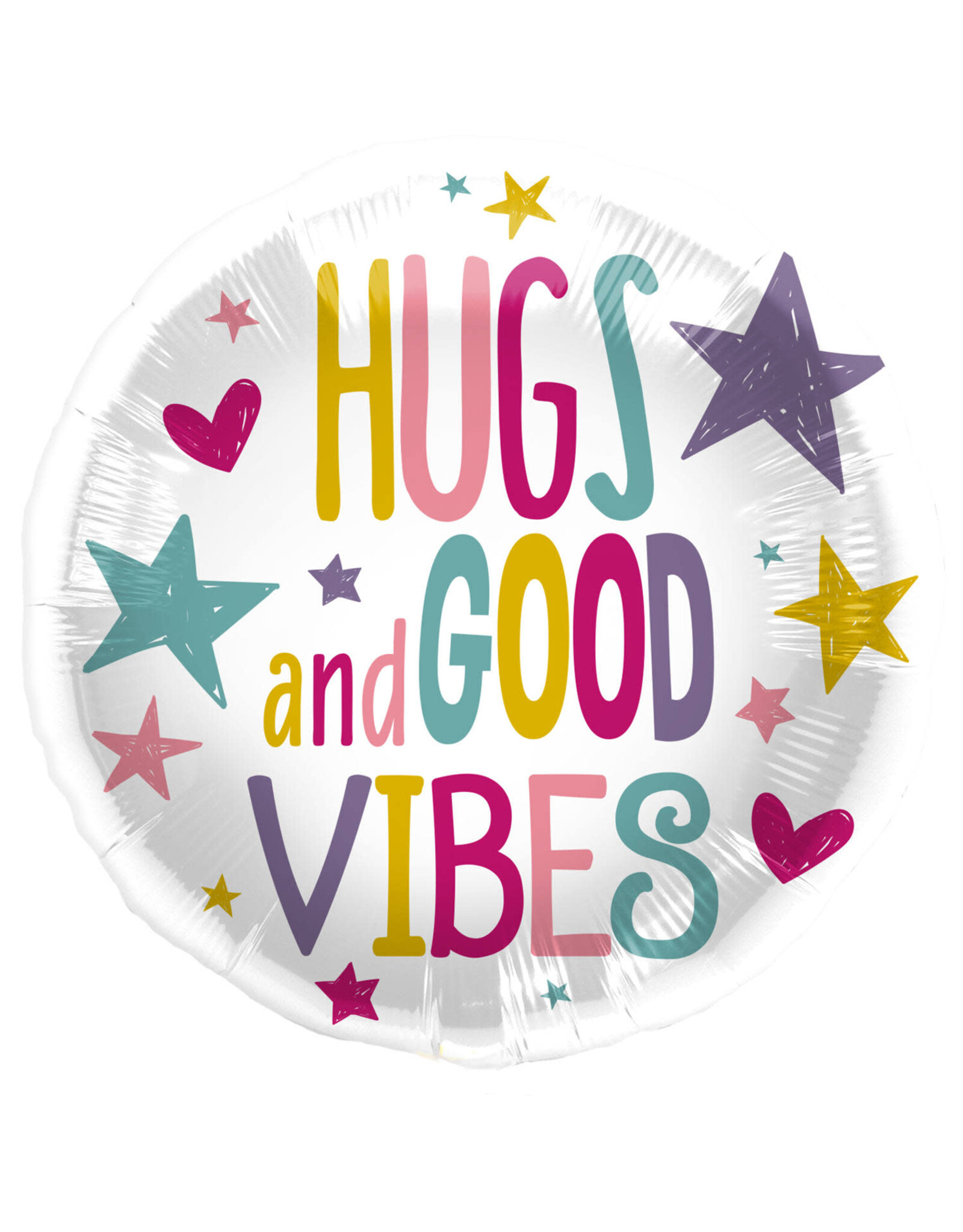 Hugs and Good Vibes Foil Balloon
