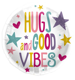 Hugs and Good Vibes Foil Balloon