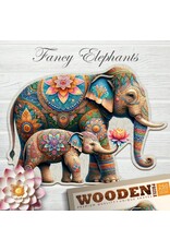 Wooden Puzzle 250 Fancy Elephants
