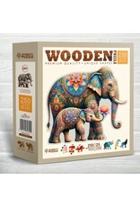 Wooden Puzzle 250 Fancy Elephants
